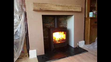 how to replace a fireplace with a wood stove